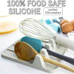 Nonpourus Heat Resistant Utensil Rest , Silicone Utensil Holder