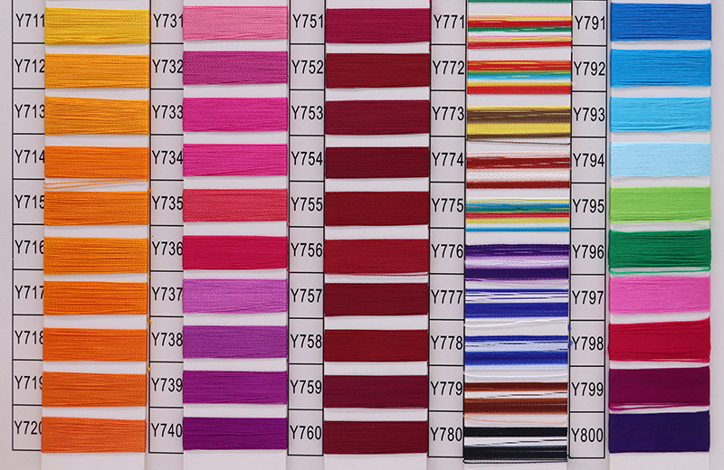 Low Shrinkage Viscose Rayon Filament Yarn 120D/2 Embroidery Thread for Embroidery Machine
