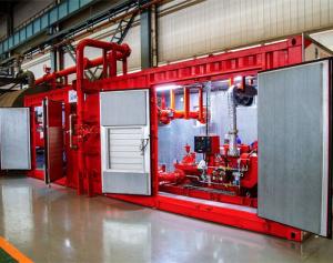 China NFPA 20 Approved Skid Mounted Fire Pump Containerized Package wholesale