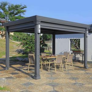 China Outdoor Sun Shade And Rainproof Faux Wood Grain Forest Garden Landscape wholesale