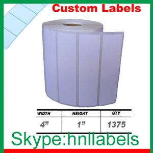 China 4x1-inch Direct Thermal Label Rolls for Zebra/ Eltron Thermal Printers wholesale