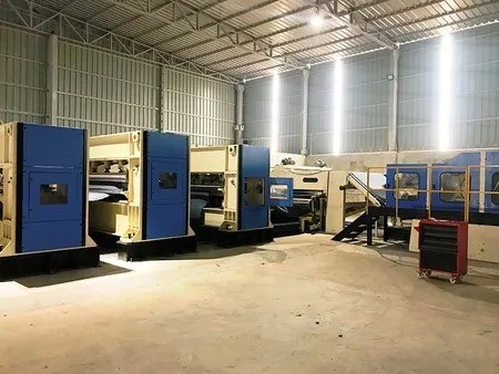 2000mm - 7000mm Nonwoven Needle Punching Production Line Shoddy Fiber Felt