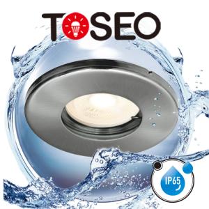 China Round White Bathroom Spotlights IP65 Waterproof Recessed LED Downlight wholesale