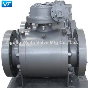 China Forged High Pressure LF2 Ball Valve Trunnion Mounted API 598 wholesale