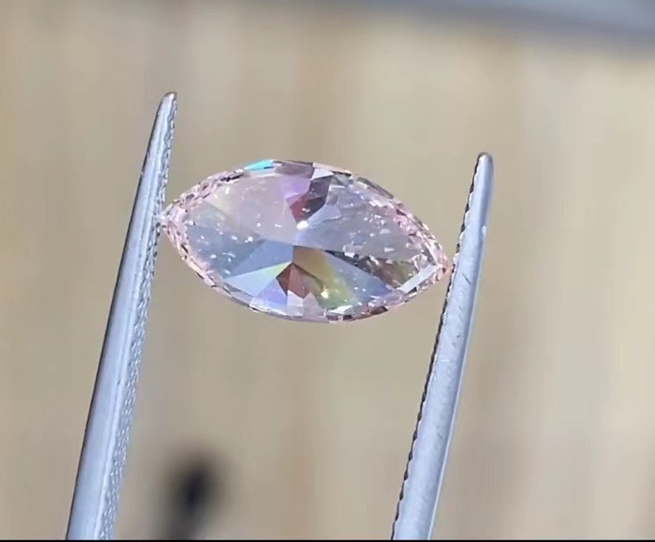 1.59Carat High Clarity Fancy Lab Grown Pink Diamonds Marquise Decorative