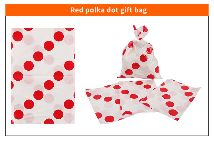 Heavy Duty Set Flat PE Christmas Plastic Bags With String Ties