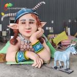 Personalised Theme Park Animatronics Giant Animatronics For Trampoline Park
