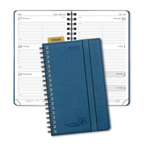 China Night Blue 2023 Weekly Planner , Spiral Daily Weekly Planner FSC Paper Monochrome Pages wholesale