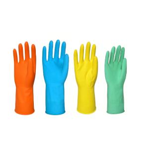 China Household Natural Latex 55g Waterproof Dishwashing Gloves wholesale