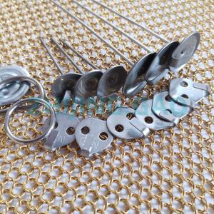 China Reusable Insulation Blankets SS Lacing Hook 22 Mm Head wholesale