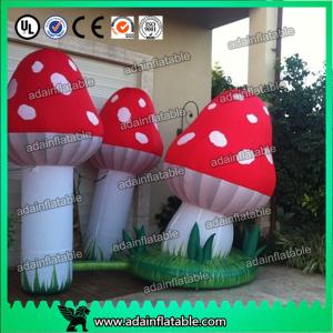 China Air Blown Inflatable Orange Lighting Event Inflatable Mushroom wholesale
