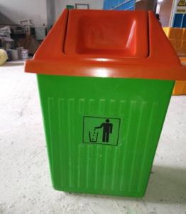 China High Durability FRP Dust Bin Fiberglass Trash Can Strong Acid Resistance wholesale