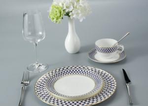 China FDA Luxury fadeless Thin Bone China Crockery Set wholesale