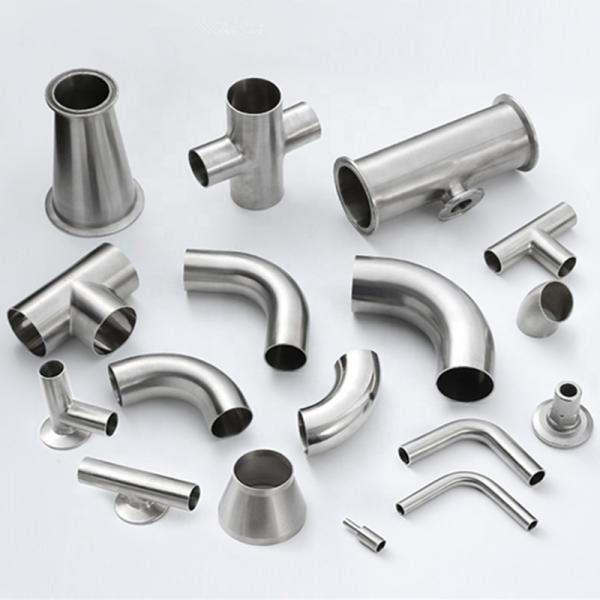 Round Head Code Sanitary Stainless Steel 304 316L Pipe Fittings Weld Tri Clamp Cross 4 Way Cross for ANSI JIS DIN ASME Standard