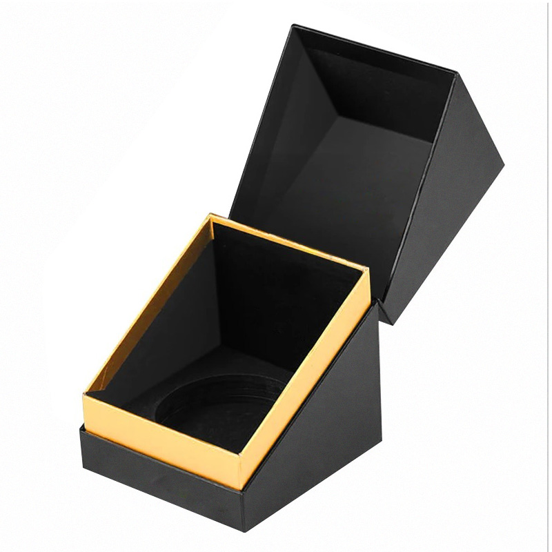Magnetic Cardboard Jewellery Packaging Box With Velvet Insert For Necklace Bracelet