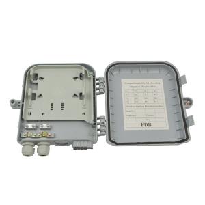 China Wall Mounted Fiber Optic Distribution Box Plastic 8 Port For Cassette Splitter wholesale