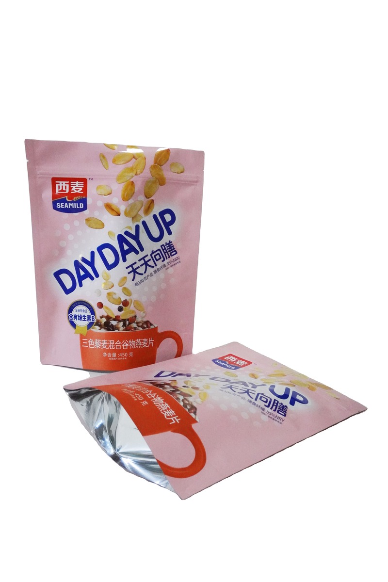 Foil Laminated Food Grade Packaging Digital Printing Laminated Back Up Pouches