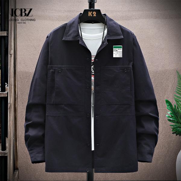 100% Cotton Solid Color Casual Long-sleeved Shirt Fashionable Thin Comfortable Style