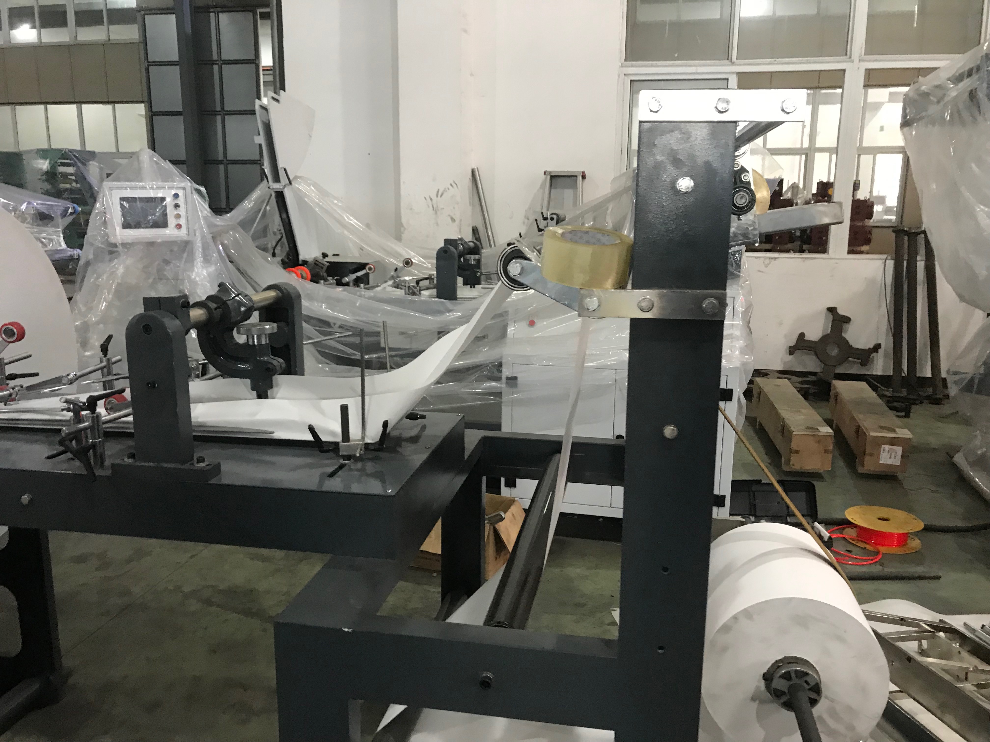 2019 new hotsale  mechanical type flat v bottom paper bag making machine