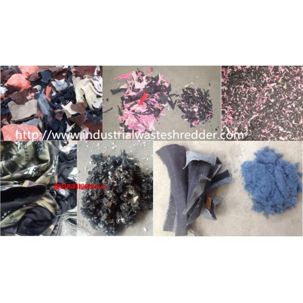 Scrap Fabric Industrial Waste Shredder Machine 450 - 750 Kg / H Capacity