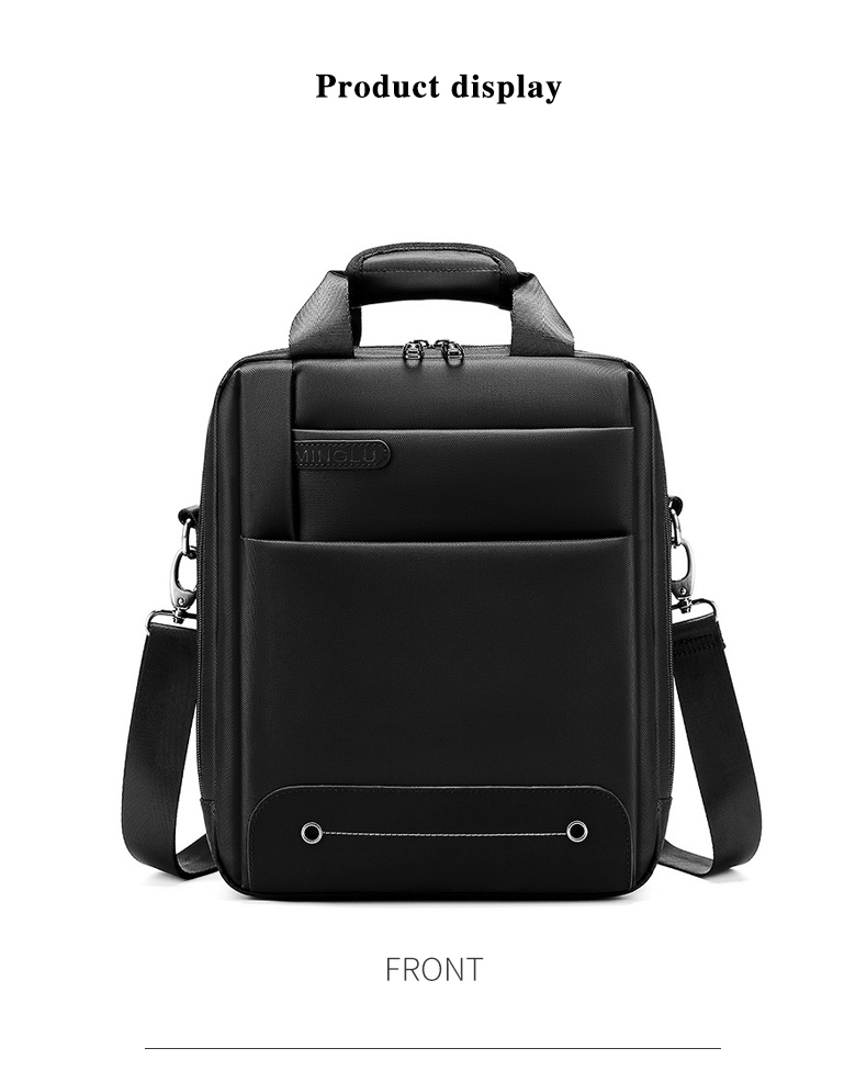 A4 Document Men'S Business Briefcase Bag Scratch Resistant 27cm Length