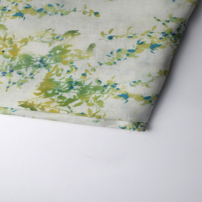 Ramie Blended Polyester Printing Fabric Striped Home Textile Clothing