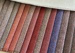 Plain Grey Upholstery Fabric , CE Woven Sofa Set Jute Fabric