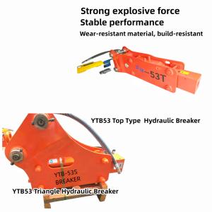 China YTB53 Top Type / Triangle Hydraulic Breaker 53 Chisel Suit 2.5-4.5 Ton Excavator wholesale