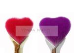 Beautiful Craftsman Handmade Individual Makeup Brushes Heart Shape Foundation
