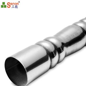China China Manufacturer 304 Stainless Steel Decorated Embossed Pipe Support Hollow Section wholesale