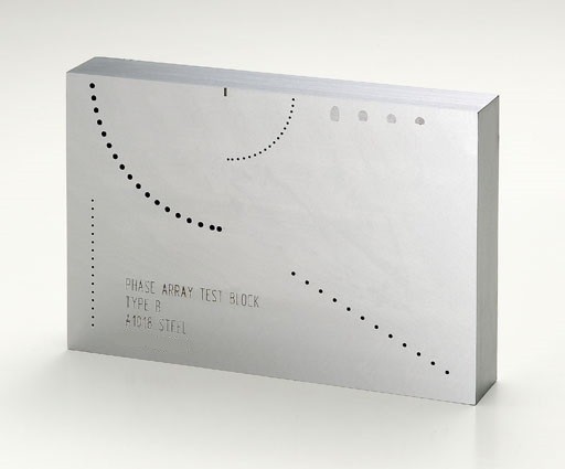 Test Block Phased Array B Type NDT Calibration Blocks for Beam Characterization