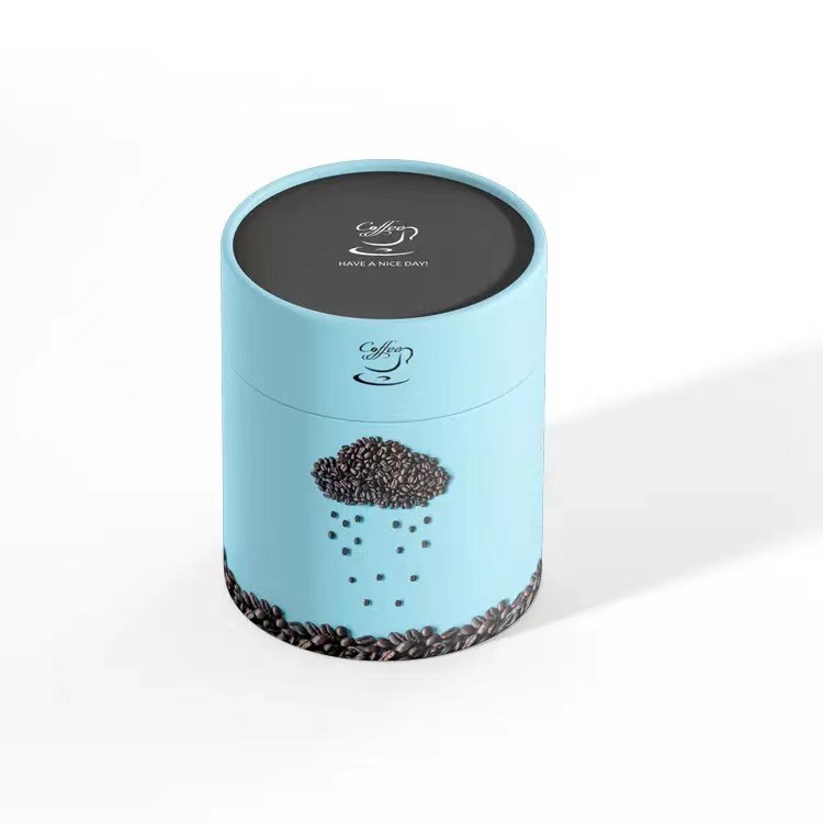 Custom Food Tea Round Cylinder Coffee Paper Tube Packaging for Your Unique Requirements