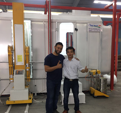 Aluminium Metal Powder Coating Line Plant For Steel Door
