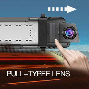 10 Inch Full HD HDR 24V Backup FCC 1080P Dash Cam Detect Motion