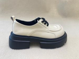 China Thick Bottom Women Mule Shoes White Leather Mules Womens wholesale