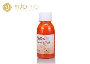 China Saffron Common Permanent Tattoo Ink , Permanent Makeup InkPigment 18 Colors wholesale