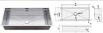 304 Stainless Steel Undermount Sink , Fast Drainage Luxury Kitchen Sinks