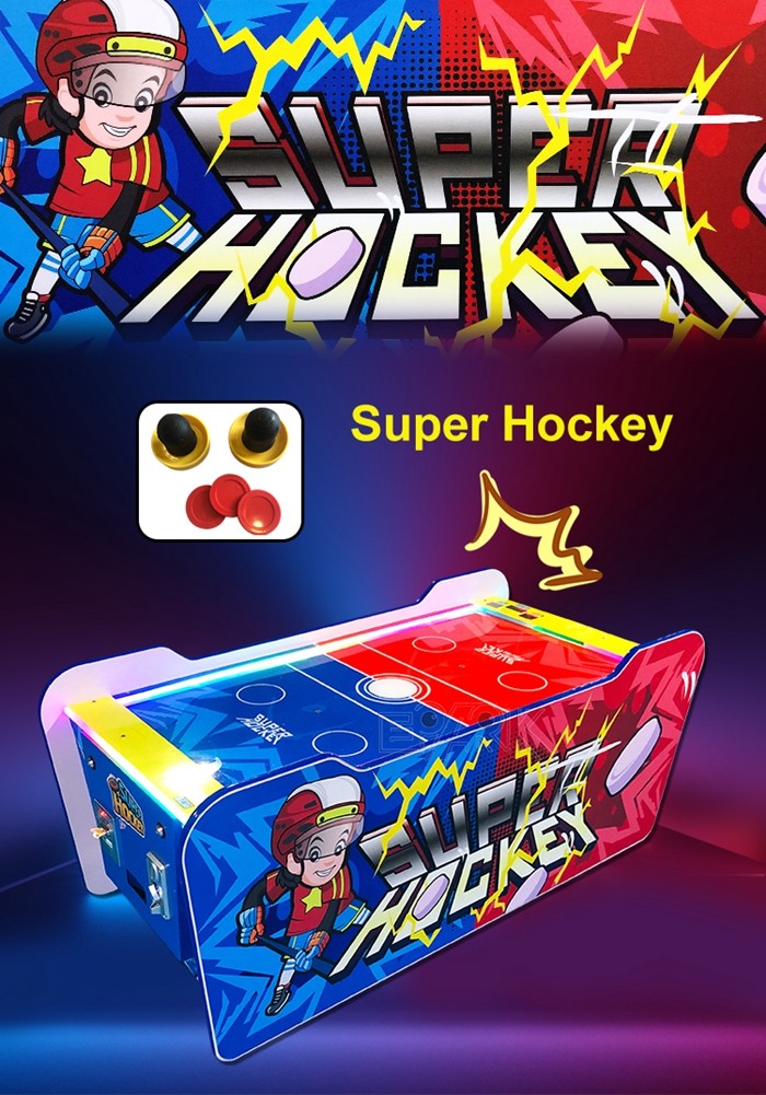 Ocean Appearance Air Hockey Table Arcade / Coin Operated Air Hockey Easy Operation