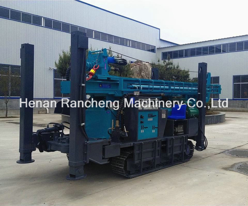 Hydraulic 380m Deep Water Well Drilling Machine 140mm - 325mm Diameter 96KW Power