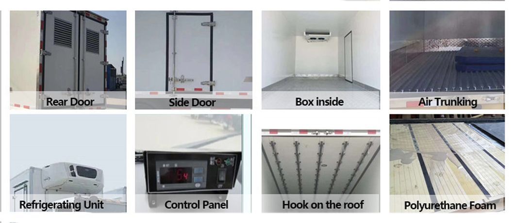 HOWO Carrier Frozen Meat Transport Refrigerated Freezr Refrigerator Van Refrigeration Units Vehicle