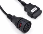 OBD OBD2 OBDII 16 Pin J1962 Female to MAN 12 Pin Connector Cable
