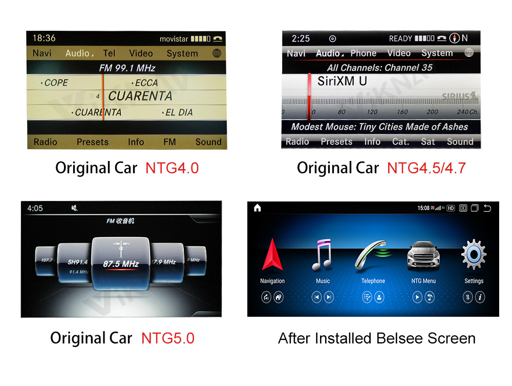 Touch Screen Android 10 Car Stereo For Mercedes Benz ML W166 GL X166