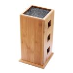 Standing Universal Bamboo Knife Block Custom Shaped For Kitchen Ware