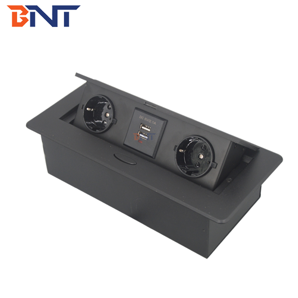 with double usb charger interface round corner conference table pop up socket