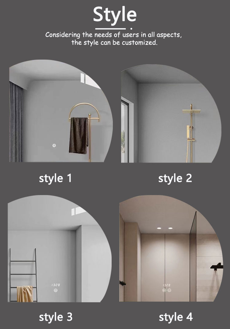 LED Strip Customized Trichromatic Light Smart Mirror A Must-Have for Modern Bathrooms