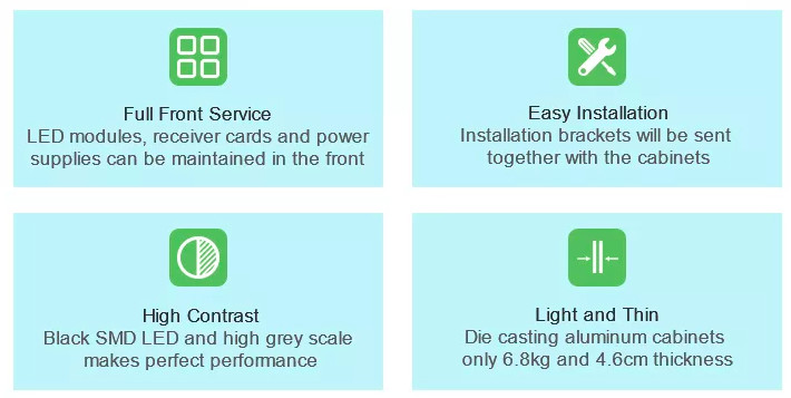 ODM Ultra Thin Indoor Fixed Led Display Screen For Advertising P1.2 P1.5 P1.6 P1.8
