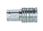 Carbon Steel Push Pull Hydraulic Quick Coupler , Agriculture Machine Hydraulic