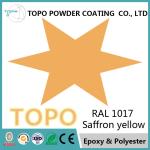 RAL 1017 Epoxy Polyester Powder Coating Hammer Texture ROHS Standard