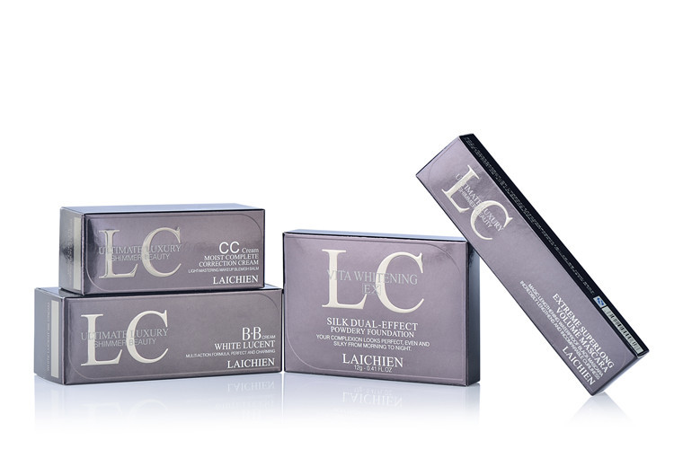 Skincare Cosmetic Packaging Boxes Black Tuck Top Boxes Matt Lamination