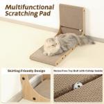 2-Pack Cat Scratching Board, 25.6'' Tall Cardboard L Shape Vertical Cat